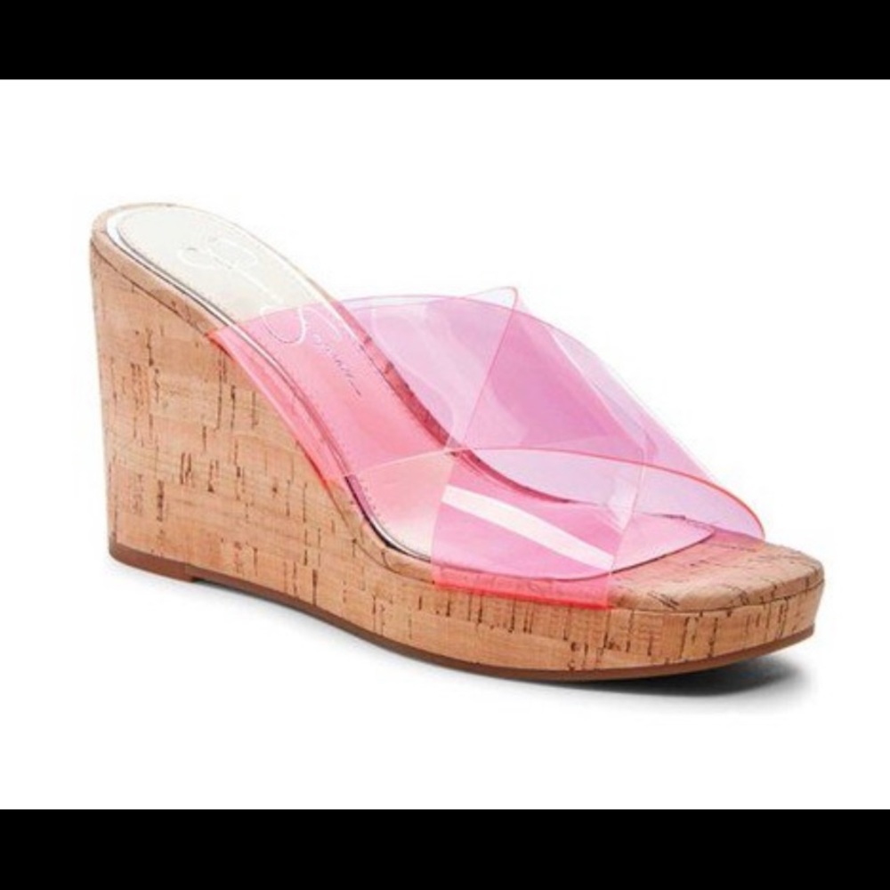 Jessica Simpson BNIB Pink Seena Sandals SZ 8